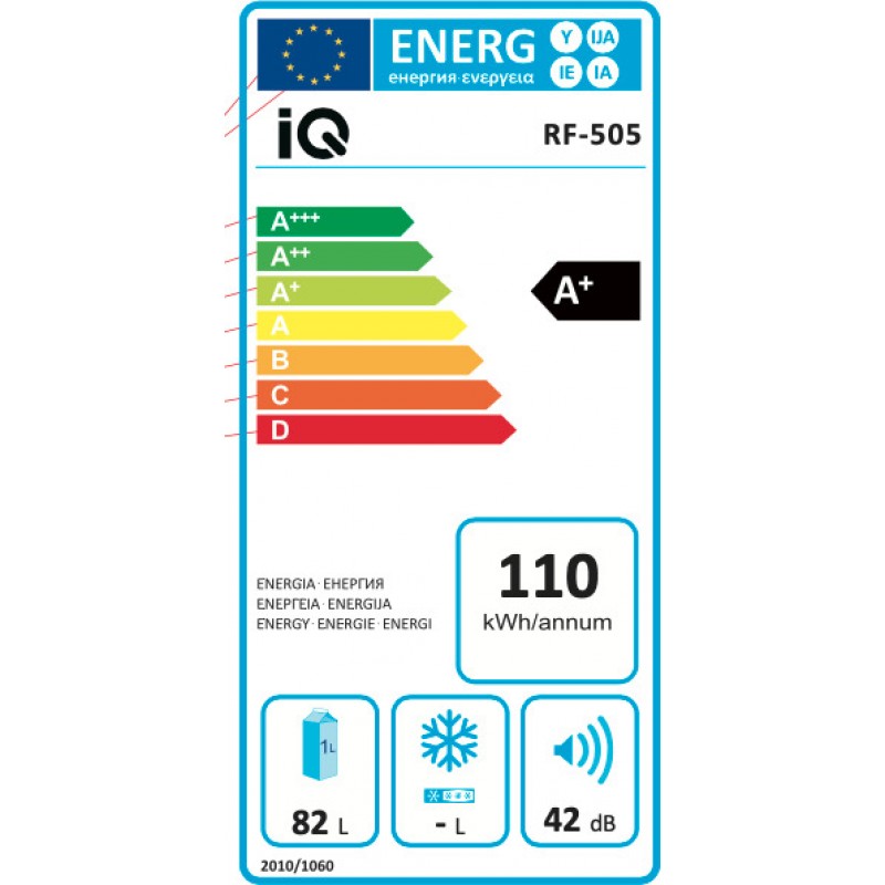 IQ RF-505 Ψυγείο Mini Bar 82Lt 22Kg Λευκό IQ RF-505 Ψυγείο Mini Bar 82Lt 22Kg Λευκό